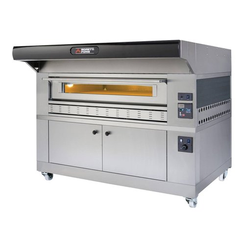 Moretti Forni Piec 1-komorowy do pizzy z okapem i bazą, gazowy 21,5 kW, 1470x1480x790/1530 mm, 6xØ300 mm, MORETTI FORNI Moretti Forni Piec 1-komorowy do pizzy z okapem i bazą, gazowy 21,5 kW, 1470x1480x790/1530 mm, 6xØ300 mm, MORETTI FORNI