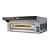 Moretti Forni Piec 1-komorowy do pizzy z okapem i bazą, gazowy 29 kW, 1470x1880x790/1530 mm, 9xØ300 mm, MORETTI FORNI