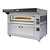 Moretti Forni Piec 1-komorowy do pizzy z okapem i bazą, gazowy 29 kW, 1470x1880x790/1530 mm, 9xØ300 mm, MORETTI FORNI