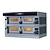 Moretti Forni Piec 2-komorowy do pizzy z okapem i bazą, elektryczny 17,2 kW, 1610x1310x1050 mm, 16xØ300 mm, MORETTI FORNI