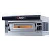 Moretti Forni Piec 1-komorowy do pizzy z okapem i bazą, elektryczny 7,1 kW, 1020x1650x650 mm, 6xØ300 mm, MORETTI FORNI