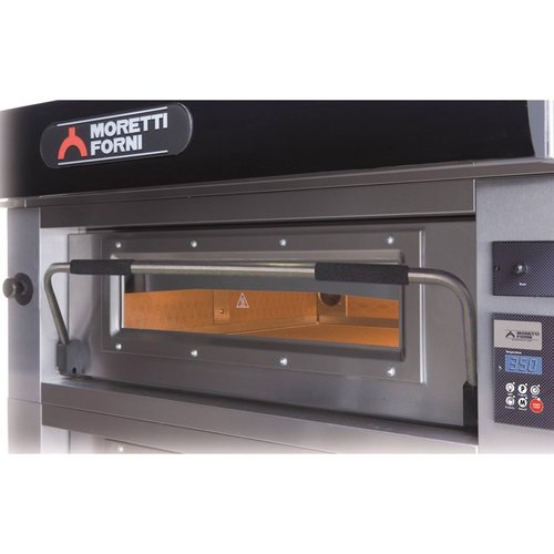 Moretti Forni Piec 1-komorowy do pizzy z okapem i bazą, elektryczny 7,1 kW, 1320x1350x650 mm, 6xØ300 mm, MORETTI FORNI Moretti Forni Piec 1-komorowy do pizzy z okapem i bazą, elektryczny 7,1 kW, 1320x1350x650 mm, 6xØ300 mm, MORETTI FORNI