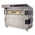 Moretti Forni Piec 1-komorowy do pizzy z okapem i bazą, elektryczny 9 kW, 1370x1460x710 mm, 6xØ300 mm, MORETTI FORNI