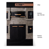 Moretti Forni Piec 1-komorowy do pizzy z okapem i komorą rozrostu, elektryczny 6,6 kW, 890x1460x1585 mm, 2xØ450 mm, MORETTI FORNI Moretti Forni Piec 1-komorowy do pizzy z okapem i komorą rozrostu, elektryczny 6,6 kW, 890x1460x1585 mm, 2xØ450 mm, MORETTI FORNI