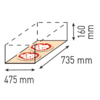 Moretti Forni Piec 1-komorowy do pizzy z okapem i komorą rozrostu, elektryczny 6,6 kW, 890x1460x1585 mm, 2xØ450 mm, MORETTI FORNI Moretti Forni Piec 1-komorowy do pizzy z okapem i komorą rozrostu, elektryczny 6,6 kW, 890x1460x1585 mm, 2xØ450 mm, MORETTI FORNI
