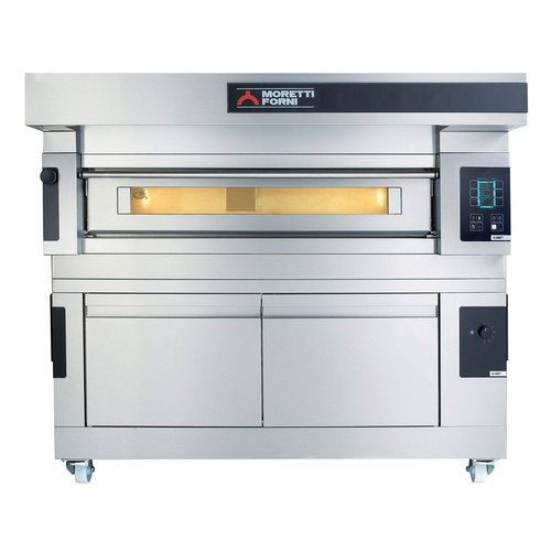 Moretti Forni Piec 1-komorowy do pizzy z okapem i bazą, elektryczny 17,3 kW, 1660x1990x710 mm, 16xØ300 mm, MORETTI FORNI Moretti Forni Piec 1-komorowy do pizzy z okapem i bazą, elektryczny 17,3 kW, 1660x1990x710 mm, 16xØ300 mm, MORETTI FORNI