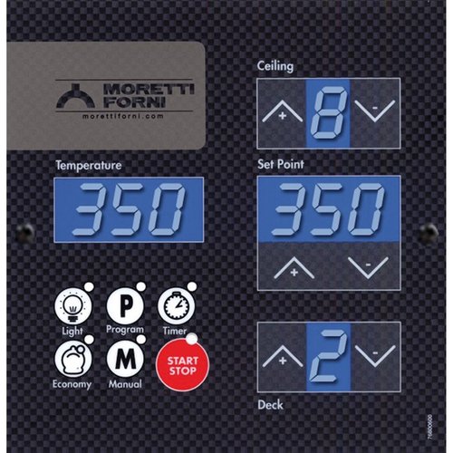 Moretti Forni Piec 2-komorowy do pizzy z okapem i bazą, elektryczny 18,6 kW, 1610x1510x1050 mm, 22xØ300 mm, MORETTI FORNI Moretti Forni Piec 2-komorowy do pizzy z okapem i bazą, elektryczny 18,6 kW, 1610x1510x1050 mm, 22xØ300 mm, MORETTI FORNI