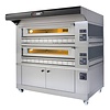 Moretti Forni Piec 2-komorowy do pizzy z okapem i bazą, gazowy 58 kW, 1470x1880x1280/2020 mm, 18xØ300 mm, MORETTI FORNI Moretti Forni Piec 2-komorowy do pizzy z okapem i bazą, gazowy 58 kW, 1470x1880x1280/2020 mm, 18xØ300 mm, MORETTI FORNI