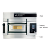 Moretti Forni Piec 2-komorowy do pizzy z okapem i bazą, elektryczny 10,2 kW, 890x1460x1070 mm, 4xØ450 mm, MORETTI FORNI