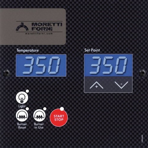 Moretti Forni Piec 3-komorowy do pizzy z okapem i bazą, gazowy 64,5 kW, 1470x1480x1770/2700 mm, 18xØ300 mm, MORETTI FORNI Moretti Forni Piec 3-komorowy do pizzy z okapem i bazą, gazowy 64,5 kW, 1470x1480x1770/2700 mm, 18xØ300 mm, MORETTI FORNI