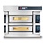 Moretti Forni Piec 2-komorowy do pizzy z okapem i bazą, elektryczny 26,4 kW, 1370x1990x1070 mm, 18xØ300 mm, MORETTI FORNI
