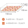 Moretti Forni Piec 3-komorowy do pizzy z okapem i bazą, gazowy 87 kW, 1470x1880x1770/2700 mm, 27xØ300 mm, MORETTI FORNI Moretti Forni Piec 3-komorowy do pizzy z okapem i bazą, gazowy 87 kW, 1470x1880x1770/2700 mm, 27xØ300 mm, MORETTI FORNI