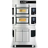 Moretti Forni Piec 3-komorowy do pizzy z okapem i bazą, elektryczny 15,3 kW, 890x1460x1430 mm, 6xØ450 mm, MORETTI FORNI Moretti Forni Piec 3-komorowy do pizzy z okapem i bazą, elektryczny 15,3 kW, 890x1460x1430 mm, 6xØ450 mm, MORETTI FORNI