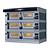 Moretti Forni Piec 3-komorowy do pizzy z okapem i bazą, elektryczny 46,5 kW, 1610x1910x1450 mm, 48xØ300 mm, MORETTI FORNI