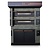 Moretti Forni Piec 2-komorowy do pizzy z okapem i komorą rozrostu nawilżaną, elektryczny 19,75 kW, 1370x1460x1945 mm, 12xØ300 mm, MORETTI FORNI