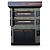Moretti Forni Piec 2-komorowy do pizzy z okapem i komorą rozrostu nawilżaną, elektryczny 25,75 kW, 1660x1460x1945 mm, 16xØ300 mm, MORETTI FORNI