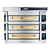 Moretti Forni Piec 3-komorowy do pizzy z okapem i bazą, elektryczny 27 kW, 1370x1460x1430 mm, 18xØ300 mm, MORETTI FORNI