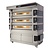 Moretti Forni Piec 3-komorowy do pizzy z okapem i bazą, elektryczny 36 kW, 1660x1460x1430 mm, 24xØ300 mm, MORETTI FORNI