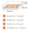 Moretti Forni Piec 3-komorowy do pizzy z okapem i bazą, elektryczny 36 kW, 1660x1460x1430 mm, 24xØ300 mm, MORETTI FORNI Moretti Forni Piec 3-komorowy do pizzy z okapem i bazą, elektryczny 36 kW, 1660x1460x1430 mm, 24xØ300 mm, MORETTI FORNI