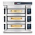 Moretti Forni Piec 3-komorowy do pizzy z okapem i bazą, elektryczny 39,6 kW, 1370x1990x1430 mm, 27xØ300 mm, MORETTI FORNI