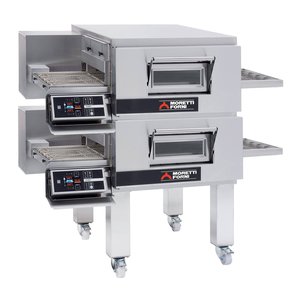 Moretti Forni Piec tunelowy 2-komorowy do pizzy, elektryczny 33 kW, 2300x1190x1720 mm, MORETTI FORNI Moretti Forni Piec tunelowy 2-komorowy do pizzy, elektryczny 33 kW, 2300x1190x1720 mm, MORETTI FORNI
