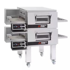 Moretti Forni Piec tunelowy 2-komorowy do pizzy, gazowy 44 kW, 2550x1170x1840 mm, MORETTI FORNI Moretti Forni Piec tunelowy 2-komorowy do pizzy, gazowy 44 kW, 2550x1170x1840 mm, MORETTI FORNI