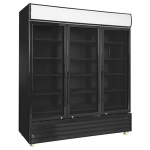 Resto Quality Szafa chłodnicza przeszklona 1600 L, trójdrzwiowa, czarna Resto Quality Szafa chłodnicza przeszklona 1600 L, trójdrzwiowa, czarna