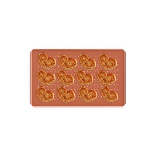 UNOX Blacha aluminiowa FORO.SILICO GN 1/1 z powłoką silikonową do wyrobów cukierniczych i piekarniczych, mikroperforowana UNOX Blacha aluminiowa FORO.SILICO GN 1/1 z powłoką silikonową do wyrobów cukierniczych i piekarniczych, mikroperforowana