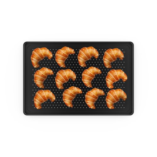 UNOX Blacha aluminiowa FORO.BLACK 600x400x(h)15 mm, mikroperforowana, nieprzywierająca UNOX Blacha aluminiowa FORO.BLACK 600x400x(h)15 mm, mikroperforowana, nieprzywierająca