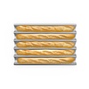 UNOX Ruszt aluminiowy FORO.BAGUETTE 600x400x(h)34 mm, mikroperforowany