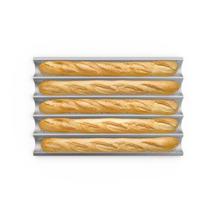 UNOX Ruszt aluminiowy FORO.BAGUETTE 600x400x(h)34 mm, mikroperforowany UNOX Ruszt aluminiowy FORO.BAGUETTE 600x400x(h)34 mm, mikroperforowany