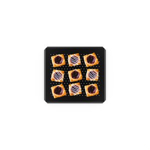 UNOX Blacha aluminiowa FORO.BLACK do wyrobów cukierniczych i piekarniczych, GN 2/3, 15 mm, perforowana, nieprzywierająca UNOX Blacha aluminiowa FORO.BLACK do wyrobów cukierniczych i piekarniczych, GN 2/3, 15 mm, perforowana, nieprzywierająca