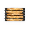 UNOX Ruszt aluminiowy FORO.BAGUETTE.BLACK 600x400x(h)34 mm, mikroperforowany, nieprzywierający