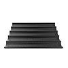 UNOX Ruszt aluminiowy FORO.BAGUETTE.BLACK 600x400x(h)34 mm, mikroperforowany, nieprzywierający
