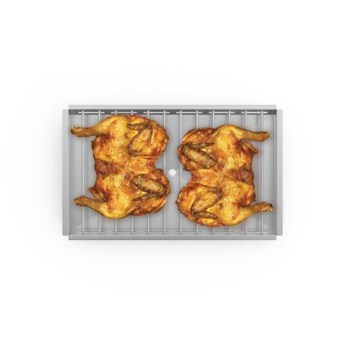 UNOX Ruszt ze stali nierdzewnej do pieczenia 4 kurczaków alla diavola POLLO.GRILL, GN 1/1, 27 mm UNOX Ruszt ze stali nierdzewnej do pieczenia 4 kurczaków alla diavola POLLO.GRILL, GN 1/1, 27 mm