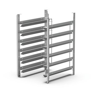 UNOX Zestaw prowadnic bocznych kompatybilny, 6 poziomów 600x400 i GN 1/1 do Bakertop Mind.Maps UNOX Zestaw prowadnic bocznych kompatybilny, 6 poziomów 600x400 i GN 1/1 do Bakertop Mind.Maps