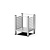 UNOX Podstawa otwarta do pieca Evereo 594x546x(h)738 mm z prowadnicami bocznymi