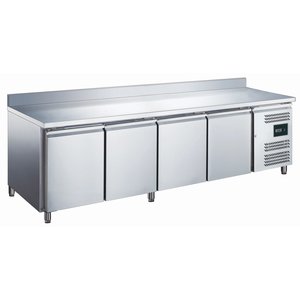 Saro Stół chłodniczy przyścienny, 4 drzwiowy od -2 do +8 °C, 553L, 0,34 kW Saro Stół chłodniczy przyścienny, 4 drzwiowy od -2 do +8 °C, 553L, 0,34 kW