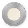 Luzerne Shallow Plate with Wide Rim, Ø320 mm, Manhattan Silver