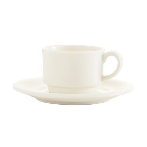 Fine Dine Stackable Cream Espresso Cup 90 ml, Crema Fine Dine Stackable Cream Espresso Cup 90 ml, Crema