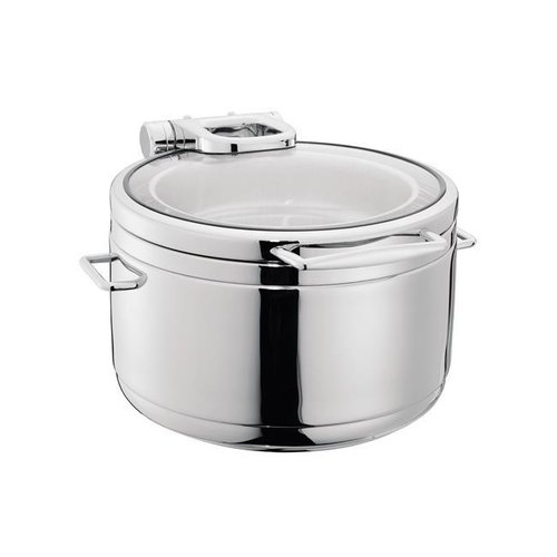 Fine Dine Induction or Pasta Round Chafing Dish with a Glass Hinged Cover 9 L Fine Dine Induction or Pasta Round Chafing Dish with a Glass Hinged Cover 9 L