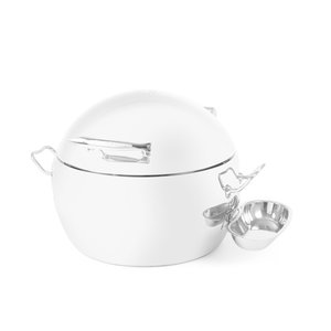 Fine Dine Induction Round Chafing Dish with a Removable Full Cover 11 L Fine Dine Induction Round Chafing Dish with a Removable Full Cover 11 L