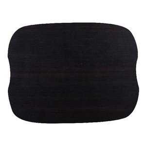 Roltex Prostokątna taca do serwowania 330 x 430 mm z twardego kartonu i żywicznych odpadów, czarna