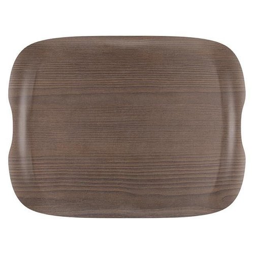 Roltex Prostokątna taca do serwowania 330 x 430 mm z twardego kartonu i żywicznych odpadów, brązowa Roltex Prostokątna taca do serwowania 330 x 430 mm z twardego kartonu i żywicznych odpadów, brązowa