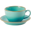 Porland Turquoise Saucer ø 160 mm, Laguna