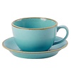 Porland Turquoise Saucer ø 160 mm, Laguna