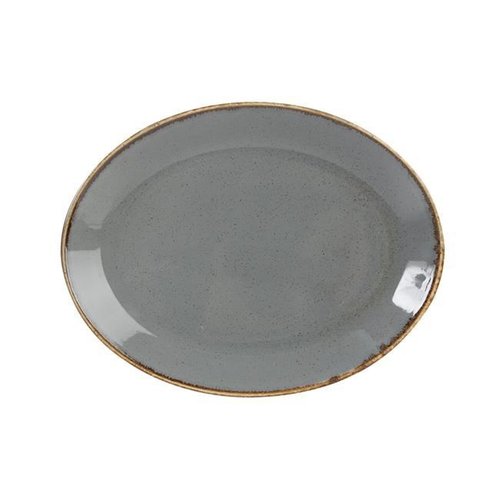 Porland Oval platter 310 mm Stone Porland Oval platter 310 mm Stone