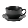 Porland Black Saucer ø 160 mm, Coal Porland Black Saucer ø 160 mm, Coal