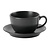Porland Black Saucer ø 160 mm, Coal