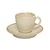 Porland Stackable Cream Espresso Cup 80 ml, Sun